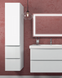 OLIVA пенал 155*35*35см підвісний білий для ванної кімнати, Volle 15-45-55 15-45-55 фото 3