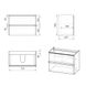 OLIVA комплект меблі 80см шафка з умивальником в ванну кімнату, Volle 15-45-81 15-45-81 фото 2