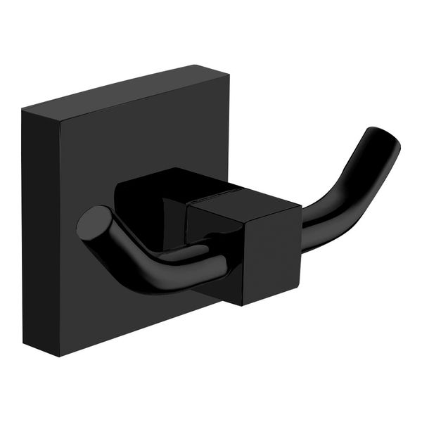 CUADRO черный крючок подвійний квадратный в ванную комнату de la noche Volle 2536.200204 080922 фото