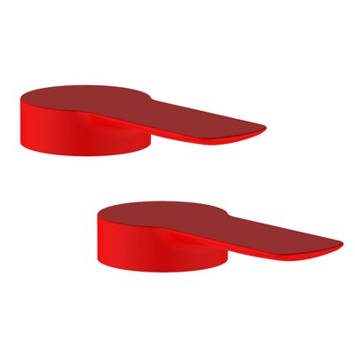 LIBRA комплект (2 шт) красных ручек для смесителей, Volle 15208800 068078 фото