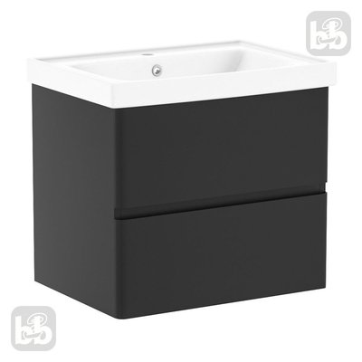 Черный шкафчик с умывальником 65см Volle OLIVA 15-45-61B 15-45-61B фото